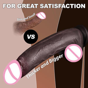 Echte Grote Zwarte Penis Lange Dildo Dikke Man Lul Volwassen Vrouwen Sexy Seksspeeltje Softpenis Spot Stimulatie Kunstmatige Penis Dildo 'S Dick - Product Image 4