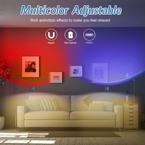 โคมไฟติดผนัง LED แบบสองหัว ควบคุมด้วยระบบสัมผัส รีโมท หมุนได้ 360 องศา ชาร์จ USB ไร้สาย พกพาสะดวก ใช้เป็นไฟกลางคืนสำหรับห้องนอน หรือโคมไฟอ่านหนังสือ - Product Image 5