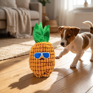 Juguete de Peluche con Sonido para Perro, Piña de Dibujos Animados, Mordedor para Cachorros - Product Image 1