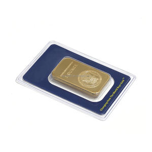 Lingote de Cobre de <span class=keywords><strong>1</strong></span> <span class=keywords><strong>Onza</strong></span> en Envase Blister, Chapado en <span class=keywords><strong>Oro</strong></span>, con Grabado - Product Image 4