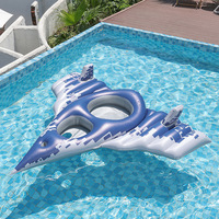Nouveau flotteur gonflable en PVC pour parents et enfants avec pistolet à eau, bouée anti-retournement pour enfants, jouet aquatique d'été pour 1 ou 2 personnes