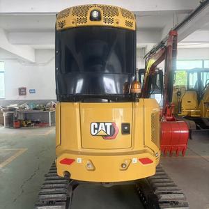 รถขุด CAT 303 สีเหลือง ระบบไฮดรอลิก ติดตั้งบนราง สำหรับงานก่อสร้าง - Product Image 1