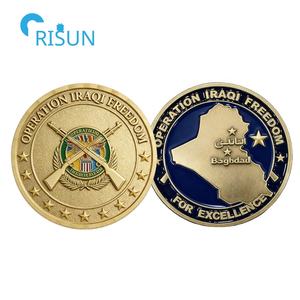 Moneda Conmemorativa Personalizada de la Bandera de Irak, Mapa de la Base Aérea, Recuerdos de las Fuerzas, Medallón de Veterano, Moneda de Desafío Personalizada de Irak - Product Image 4