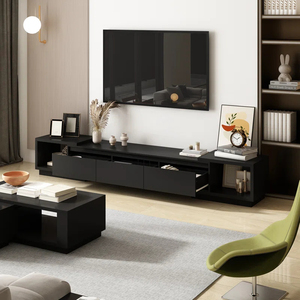 Mobile <span class=keywords><strong>TV</strong></span> Lungo in Legno dal Design Moderno, Nuovo Modello di Arredamento <span class=keywords><strong>per</strong></span> <span class=keywords><strong>Soggiorno</strong></span>, <span class=keywords><strong>per</strong></span> Casa o Hotel, Stile Pannello in Legno - Product Image 1
