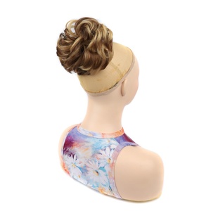 Pelucas con Forma de Flor, Estilo Nido de Pájaro, Anillo de <span class=keywords><strong>Pelo</strong></span> Natural y Esponjoso - Product Image 4