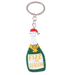 Porte-clés de Noël tendance Wenys, motif bonhomme de neige et renne, bâton de marche simple, glace, <span class=keywords><strong>champagne</strong></span> - Product Image 1