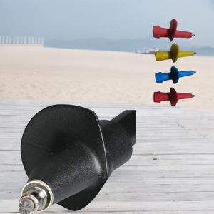 Protège-pointe de bâton de trekking télescopique en acier au tungstène et alliage d'aluminium, accessoire pour bâton de randonnée pliable, support semi-anti-boue - Product Image 1