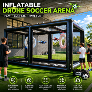 Cancha de Fútbol Inflable Comercial para Drones, Campo de Carreras de Drones de PVC Resistente con Marca Personalizada - Product Image 1