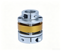 Vente directe d'usine Nobengr, accouplement flexible à double disque de type serrage en alliage d'aluminium, diamètre de trou de 16 à 105 mm, 2000 tr/min