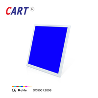 Panneau de lumière LED ultra mince CE RoHS 600x600 RGB + CCT carré Dimmable Led Panel Light 24v Dc pour la maison