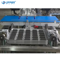 Machine automatique de retournement et de collecte de plaques de cuisson avec fonction de comptage, à commande pneumatique, en acier inoxydable 304, pour applications alimentaires