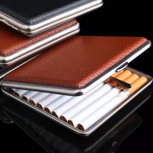 Vente en gros de porte-cartes personnalisés, 20 pièces, étui à cigarettes avec clip métallique, étui à cigarettes automatique - Product Image 6