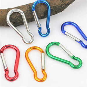 Mousqueton en aluminium 5 mm avec crochet à ressort pour équipement d'escalade et de plein air - Product Image 1