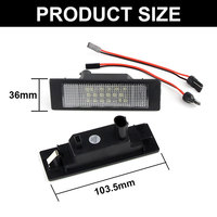 Lampe de plaque d'immatriculation led blanche 12v pour BMW série 1 E87N E85 Z4 E86 série 6 E63 E64