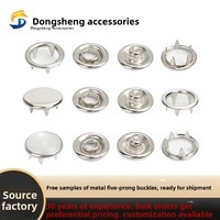 Boutons-pression en laiton à cinq griffes écologiques pour designers, paire, pour enfants et bébés, œillets métalliques creux, peints par pulvérisation