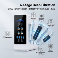Filtre à eau RO sans réservoir 600GPD, purificateur d'eau par osmose inverse pour la maison, économie d'espace, élimination des PFAS, OEM ODM CE ROHS NSF