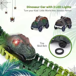 Nuevo y Popular Set de Pistas de Carreras de Dinosaurios, Juego de Trenes para Niños, Juguete de Construcción de Vías de Tren para Armar - Product Image 5