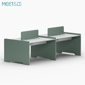 Modern Convertible Modular Office Cubicle Open <b>Work</b> <b>Station</b> Desk with Partition Staff-friendly Office Furniture Table - Product Image 5