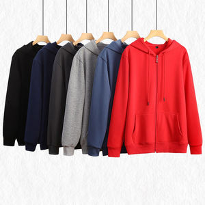 Sweat à capuche zippé personnalisé avec logo, 420 g/m², poids lourd |   Cardigan en polaire Silver Fox pour l'hiver, chaud et confortable |   Sweat-shirt unisexe épais style streetwear - Product Image 2