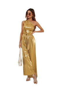2024 primavera y verano nuevo comercio exterior <span class=keywords><strong>tirantes</strong></span> <span class=keywords><strong>de</strong></span> mujer traje sexy mono espalda abierta cintura Pantalones <span class=keywords><strong>de</strong></span> pierna ancha vestido - Product Image 5