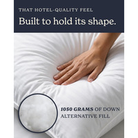 Oreiller d'hôtel avec insert, oreiller en fibres, oreiller Alte double usage, type bonbon, soutien doux pour les dormeurs latéraux