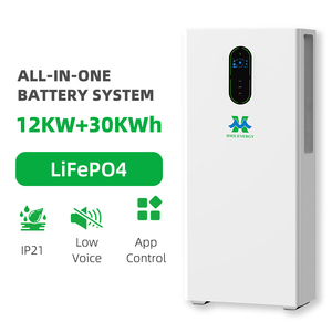 Système solaire domestique tout-en-un mobile de 30 kWh avec batterie au lithium de stockage d'énergie, onde sinusoïdale pure de 12 kW et BMS - Product Image 1