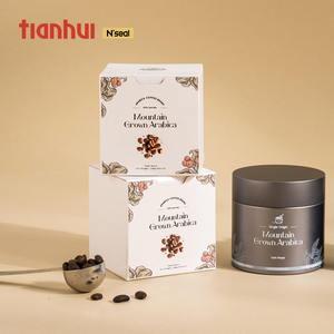 Tianhui kín Cà Phê Trà tins Canister với van con dấu Vòng cà phê có thể <span class=keywords><strong>tin</strong></span> kim loại vòng Lon thiếc - Product Image 4