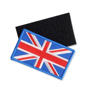 Wholesale Usa American Flag Hook and Loop Patch Manufacture Custom Flag Logo Embroidered <b>Badges</b> - Product Image 1