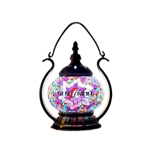 Lampada da tavolo in stile portatile con mosaico classico turco romantico in vetro colorato <span class=keywords><strong>Tiffany</strong></span> - Product Image 1