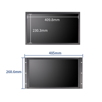 Écran large 18,5 pouces HD 1920x1080 IPS, montage mural VESA, VGA, écran LCD industriel à cadre ouvert, moniteur