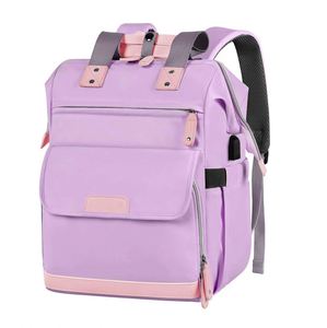 Custom Logo Waterproof Laptop Rucksack with USB Expandable <b>Storage</b> for Commuting & Travel - Product Image 5