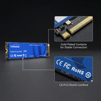 قرص صلب SSD M.2 NVMe بسعة 1 تيرابايت و512 جيجابايت و256 جيجابايت من الجيل الثالث والرابع PCIe عالي الأداء، متوفر مباشرة من المصنع