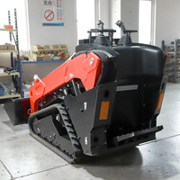 Chargeuse compacte HUALITONG V1000 certifiée CE avec moteur diesel Kubota/Perkins, livraison rapide, chargeuse frontale et accessoires