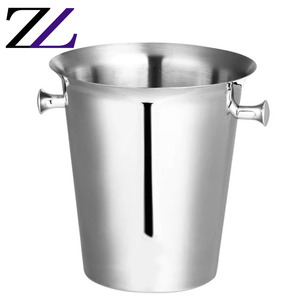 Cubos de fiesta modernos para bebidas y champán, cubo de hielo frío y grande, de acero inoxidable, plateado, para bar, ktv - Product Image 4