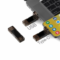 Clé USB OTG 2.0 avec écran LED 1 Go/2 To, Disque de stockage 128 Go, Interface Type-C