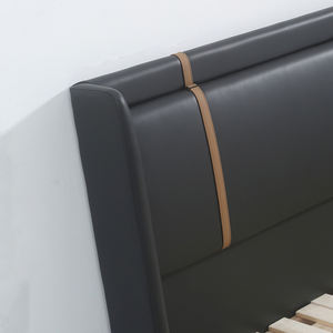Chambre à coucher moderne <span class=keywords><strong>de</strong></span> luxe <span class=keywords><strong>lit</strong></span> rembourré personnalisable tête <span class=keywords><strong>de</strong></span> <span class=keywords><strong>lit</strong></span> en <span class=keywords><strong>imitation</strong></span> cuir confortable pour hôtels villas maison appartements - Product Image 5