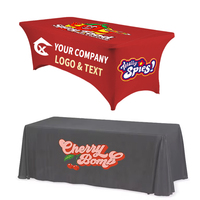 Chemin de table à sublimation double face Logo d'entreprise Imprimé Toile de jute Coton Lin Couverture de table publicitaire Jeté de table
