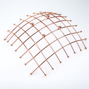 Panier de rangement en fil métallique rose doré pour fruits, collations, plateau, porte-outils de cuisine - Product Image 4
