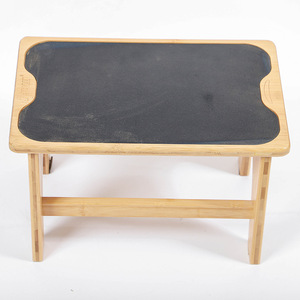 <b>Bamboo</b> Childrens Bathroom Footrest 22.5Cm Height Anti Slip Mat Toilet <b>Stool</b> For Kids Bathing - Product Image 2