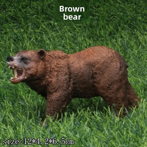 Modelos de Animales Realistas de PVC Sólido para Comercio Exterior: Cerdo, Perro, Caballo, León, Jirafa, Elefante, Vaca, Tigre, Oso Pardo, Juguetes de Granja - Product Image 3