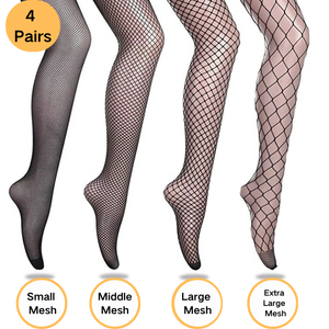 4 пары/комплект, пикантные разные трикотажные колготки, высокие эластичные колготки, полые леггинсы - Product Image 2