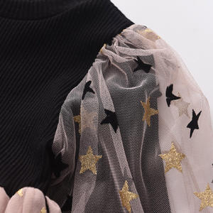 Bear Leader Vestidos de manga larga para niñas, vestido de tutú con estampado de estrellas, vestido de princesa para niñas, vestido para boda, fiesta de cumpleaños - Product Image 5