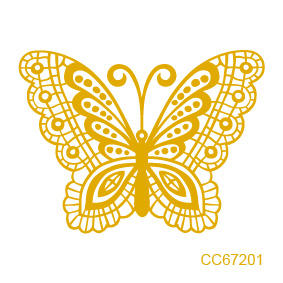 6x6cm étanche dessin animé temporaire <span class=keywords><strong>tatouage</strong></span> conceptions métallique Flash or petit <span class=keywords><strong>tatouage</strong></span> avec papillon étoile - Product Image 2