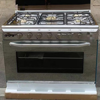 Cuisinière à Gaz de Cuisine 30 Pouces en Acier Inoxydable à Faible Consommation, 5 Brûleurs, pour Gaz de Pétrole Liquéfié, avec Four