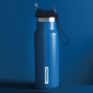 Termo <span class=keywords><strong>de</strong></span> vacío aislado <span class=keywords><strong>de</strong></span> doble pared, personalizado, con cuerda para deportes al aire libre - Product Image 2