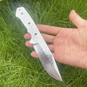 Cuchillo de Acero Damasco VG10 para Dropshipping en Shopify, Hoja en Bruto para Cuchillo de Chef DIY, Cuchilla para Exteriores EDC, Proyecto de Forja de Espiga Completa Semiterminada - Product Image 5