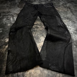 Jeans da Uomo 100% Cotone Traspirante Stile Streetwear con Rivetti e Pietre Personalizzabili, Pantaloni Svasati Eleganti in Denim Lavato Colorato - Product Image 3