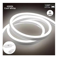 1-5M Encastré Noir Silicone Tube Led Néon Flexible Canal Flexible Étanche Diffuseur Cabinet Placard Ruban Bande Lumineuse