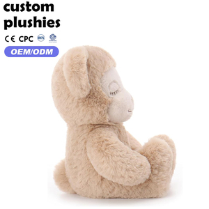 Nouveau produit : adorable jouet en peluche singe aux yeux fermés, doux et moelleux, poupée singe en peluche, cadeau pour enfants - Product Image 2