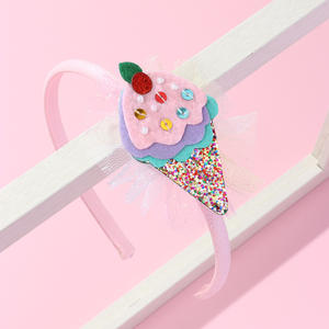 2025 New Kids Girls Lace Sequins Sweet Ice Cream <strong>Hair</strong> Accessories <strong>Alice</strong> <strong>Band</strong> Toddler Girl Princess <strong>Hair</strong> <strong>Bands</strong> - Product Image 2